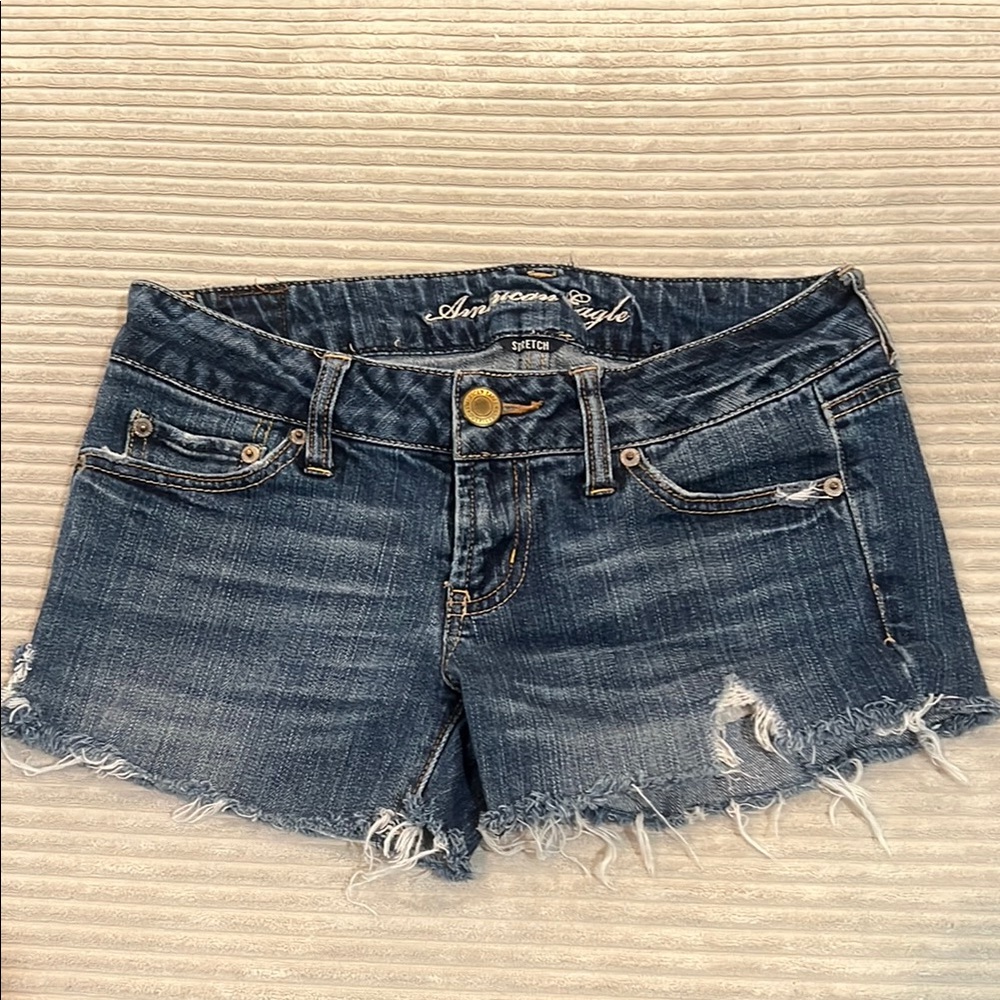American Eagle Outfitters Dark Blue Jean Shorts